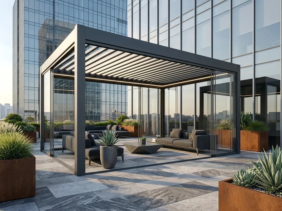 Bioklimatik pergola — İzmir projesi 3