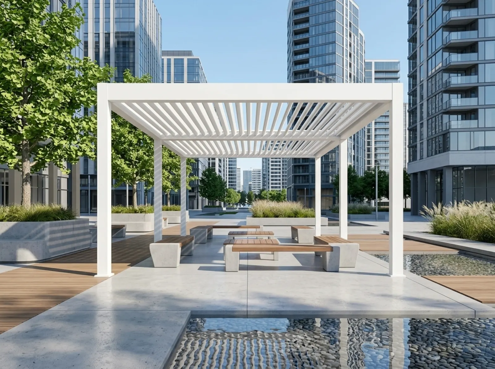 Bioklimatik pergola uygulaması — İzmir Bioclimatic