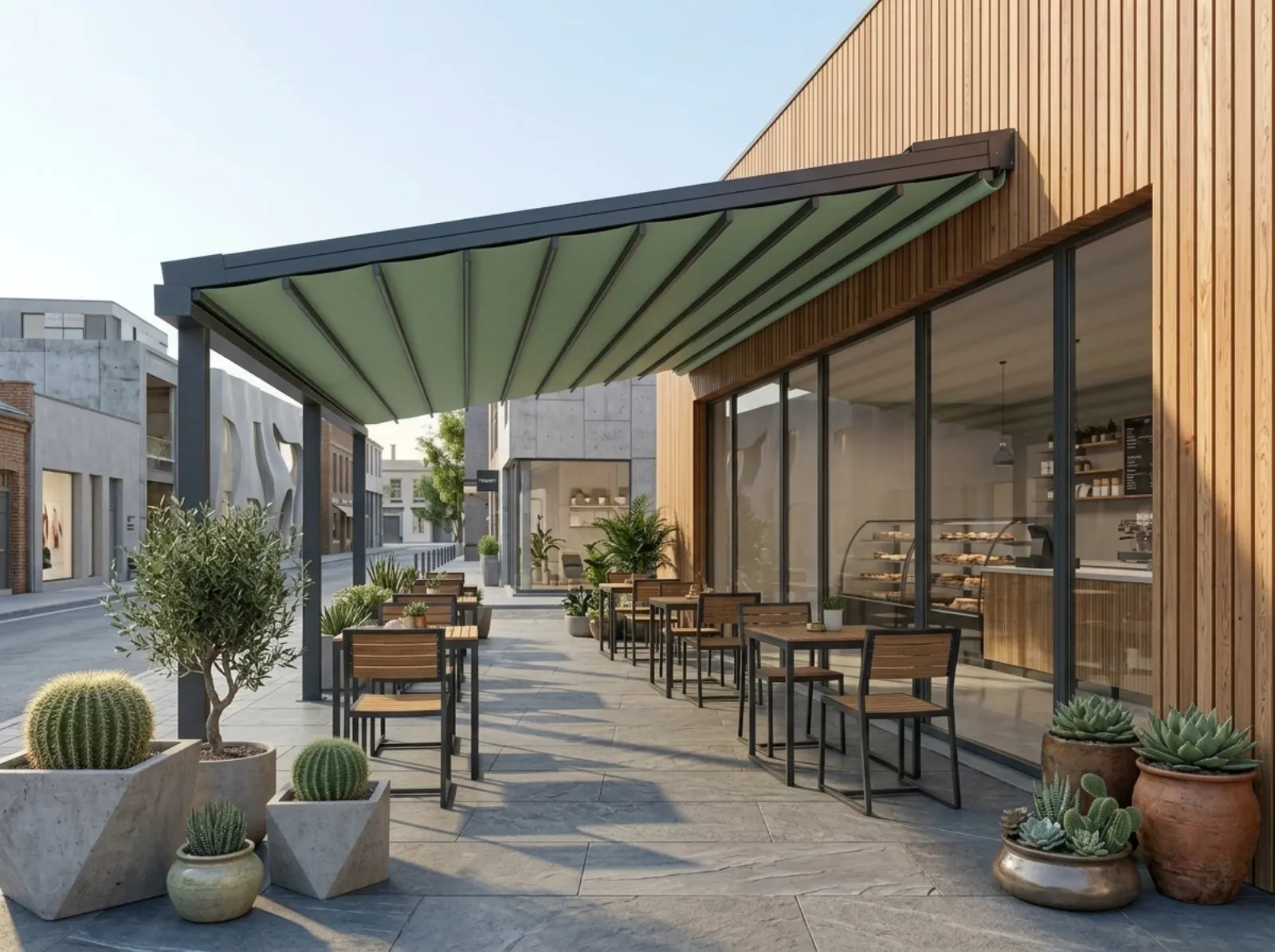 Otomatik pergola uygulaması — İzmir Bioclimatic